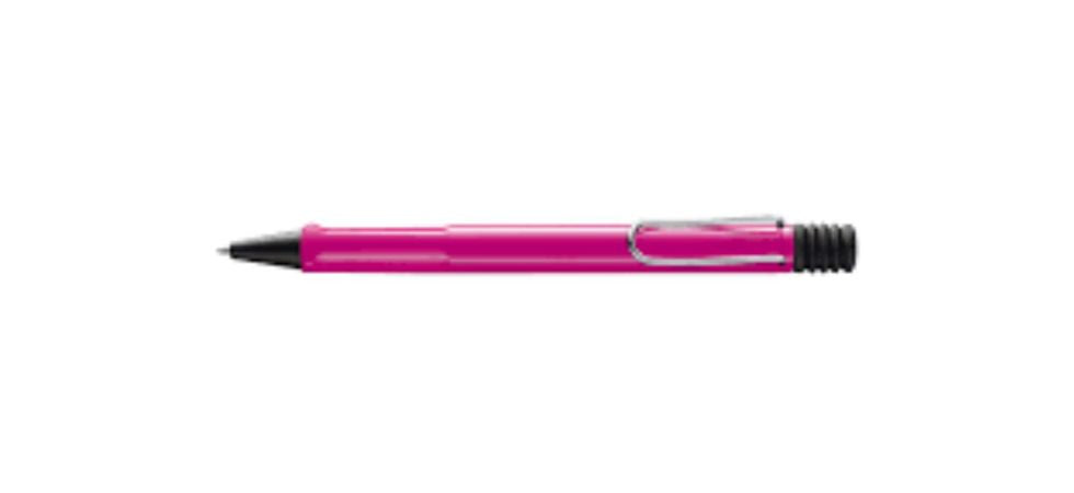 Lapicera Bolígrafo Ballpoint Safari Rosado TM negro Lamy