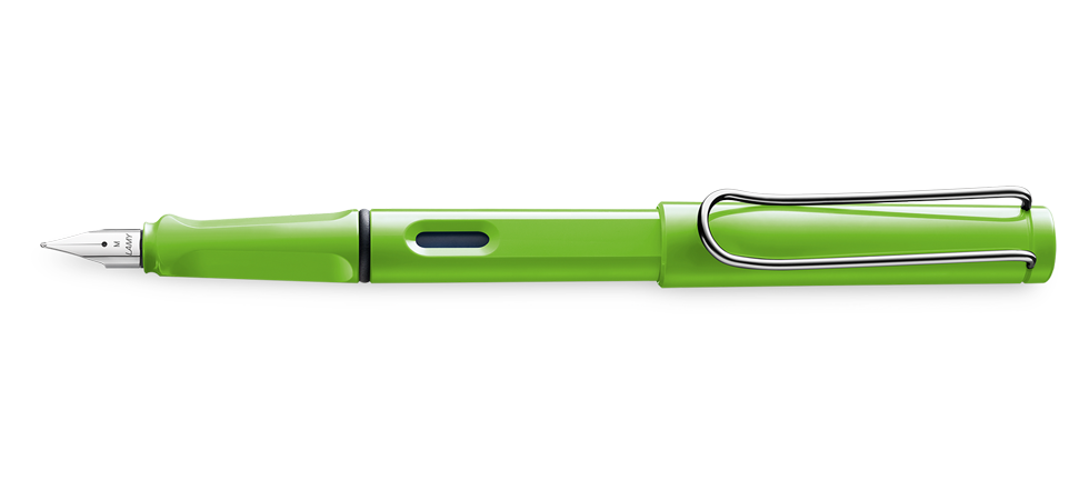 Lapicera Pluma Safari Verde TF, TM azul Lamy