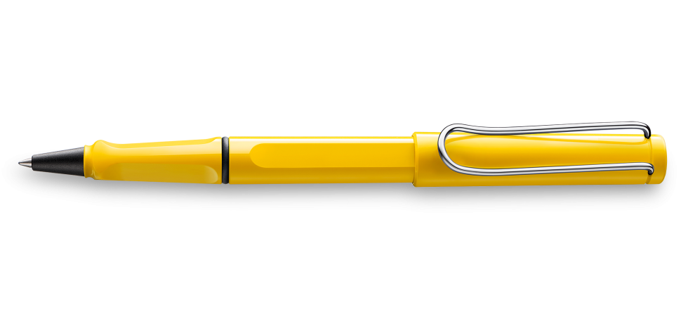 Lapicera Rollerball Safari Amarillo TM azul Lamy