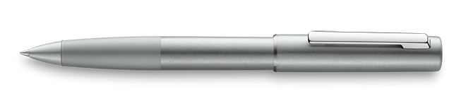 Lapicera Rollerball Aion Plateada TM negro Lamy
