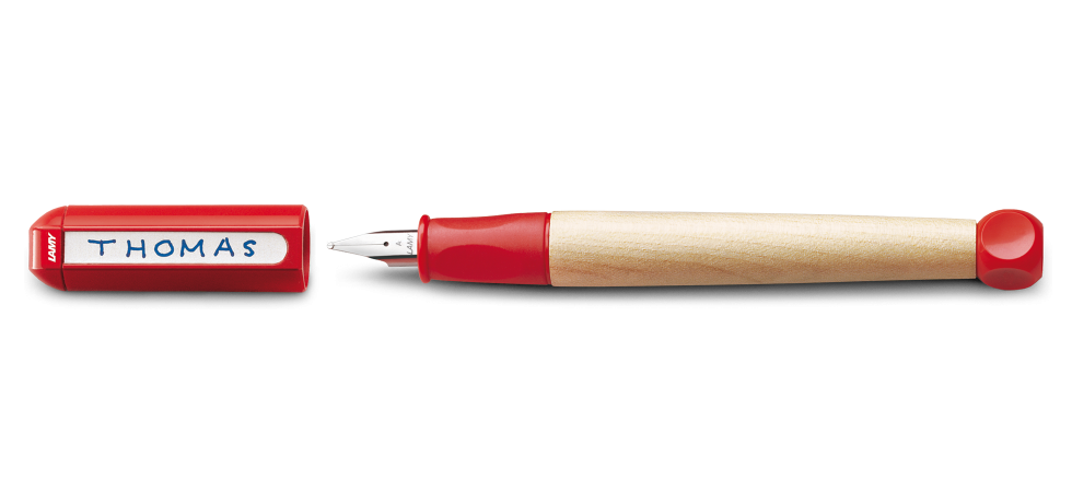 Lapicera Pluma ABC Rojo Aprendiz azul Lamy