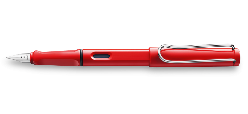 Lapicera Pluma Safari Rojo TF, TM azul Lamy